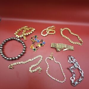 Set Of 9 Fashion Bracelets